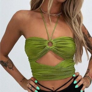 Princess Polly LORIELLA RING DETAIL CROP TOP